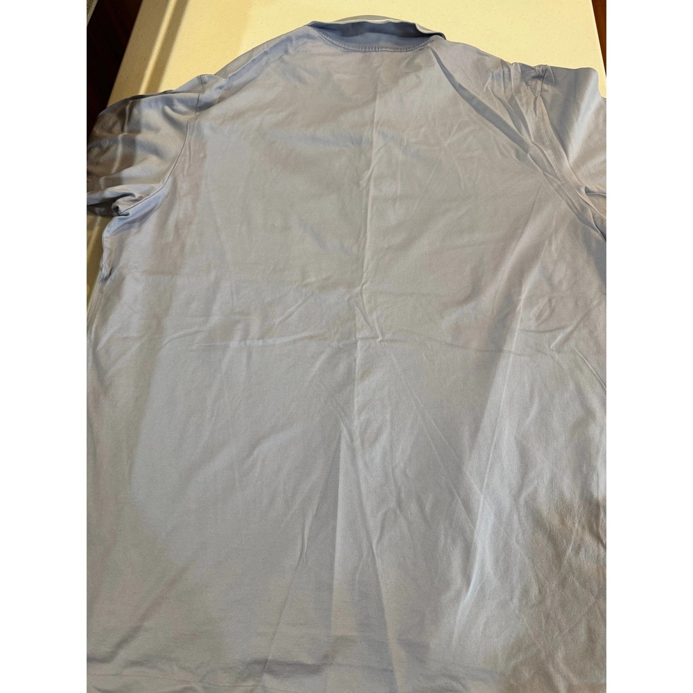 Polo Golf Ralph Lauren Mens Polo Shirt XL Light Blue Pima Cotton Short Sleeve - Picture 4 of 4